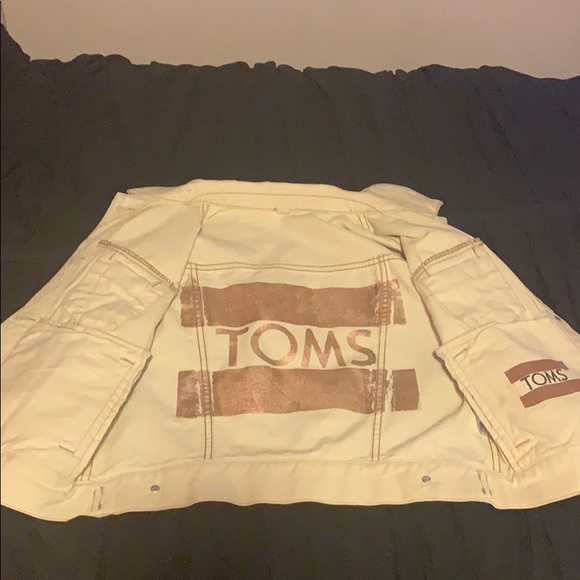 TOMS cropped white denim jacket - Picture 2 of 4